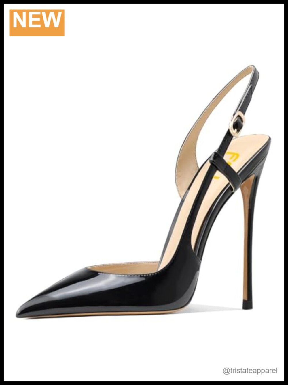 Pointed Toe D'Orsay High Heel Slingback Pumps Stiletto Heels